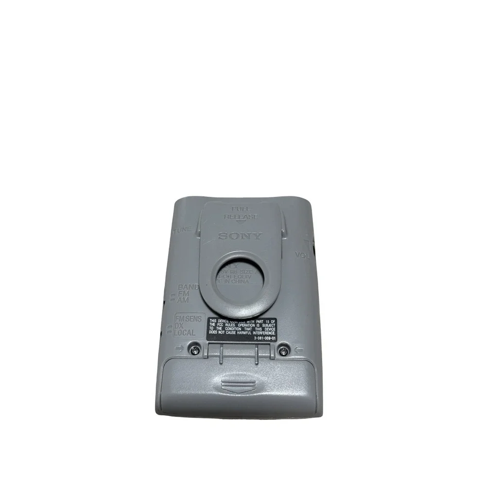 Sony SRF-59 AM/FM Walkman Radio Silver with Belt Clip Tested Working